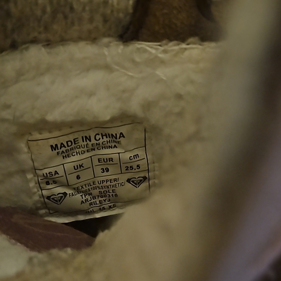 Roxy Brown Suede Ankle Boots Size 8.5 - Picture 7 of 8